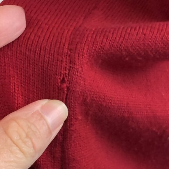 Vintage La Madonna Reindeer Christmas Sweater Studded Snowflake Festive Holiday - Picture 10 of 12